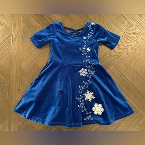 SOLD Frozen Fractals Velour Dress